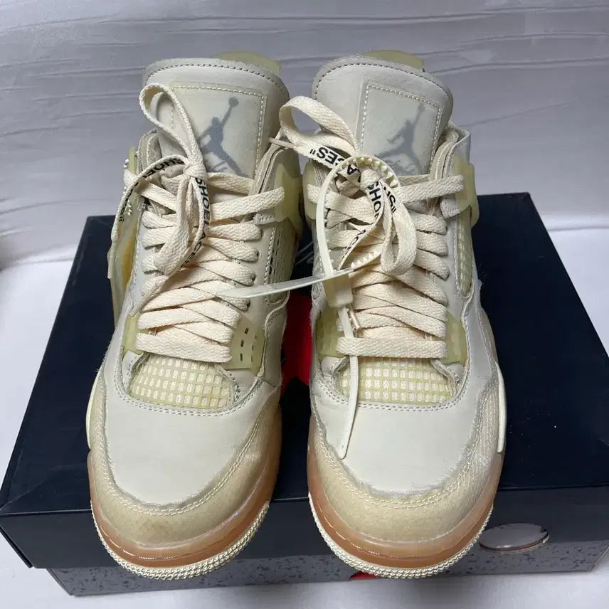 [BUNJANG] Air Jordan 4 Off-White / 조던4 오프화이트 세일 270