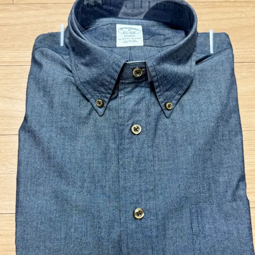[BUNJANG] Brooks Brothers Chambray Shirt Medium / 브룩스브라더스 데님 샴브레이 셔츠 M 새상품