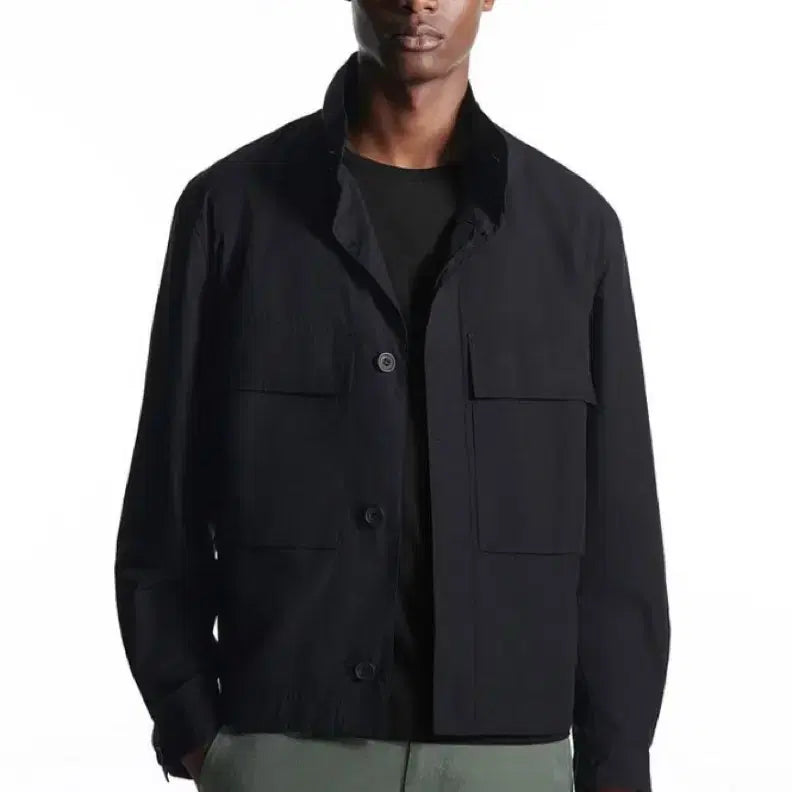[BUNJANG] COS Lightweight Utility Overshirt Black / 코스 라이트웨이트 유틸리티 오버셔츠 블랙 L