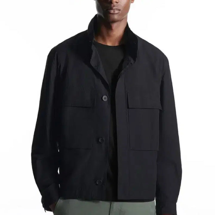 [BUNJANG] COS Lightweight Utility Overshirt Black / 코스 라이트웨이트 유틸리티 오버셔츠 블랙 L