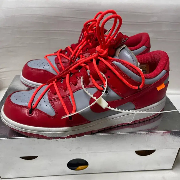 [BUNJANG] Nike Dunk Off-White University Red / 나이키 덩크 오프화이트 유니버스티 레드 260