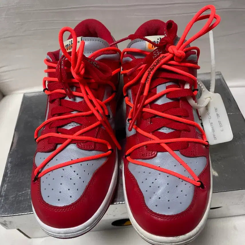 [BUNJANG] Nike Dunk Off-White University Red / 나이키 덩크 오프화이트 유니버스티 레드 260