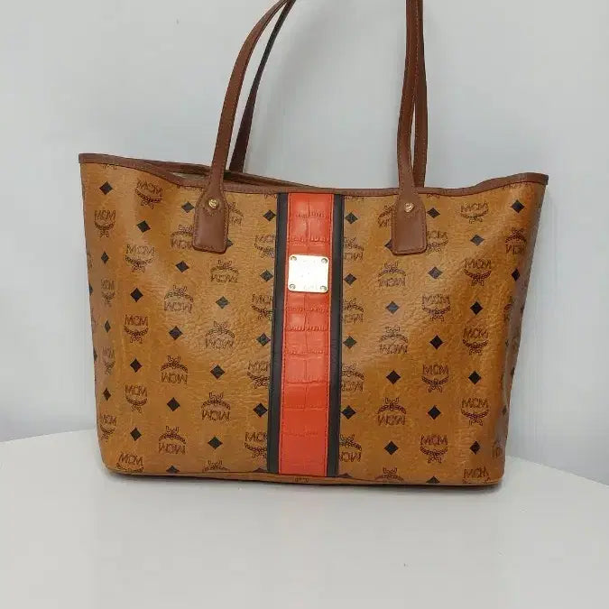 [BUNJANG] 정품 MCM 비세토스 오렌지 포인트 숄더백 / 정품 MCM 비세토스 오렌지 포인트 숄더백