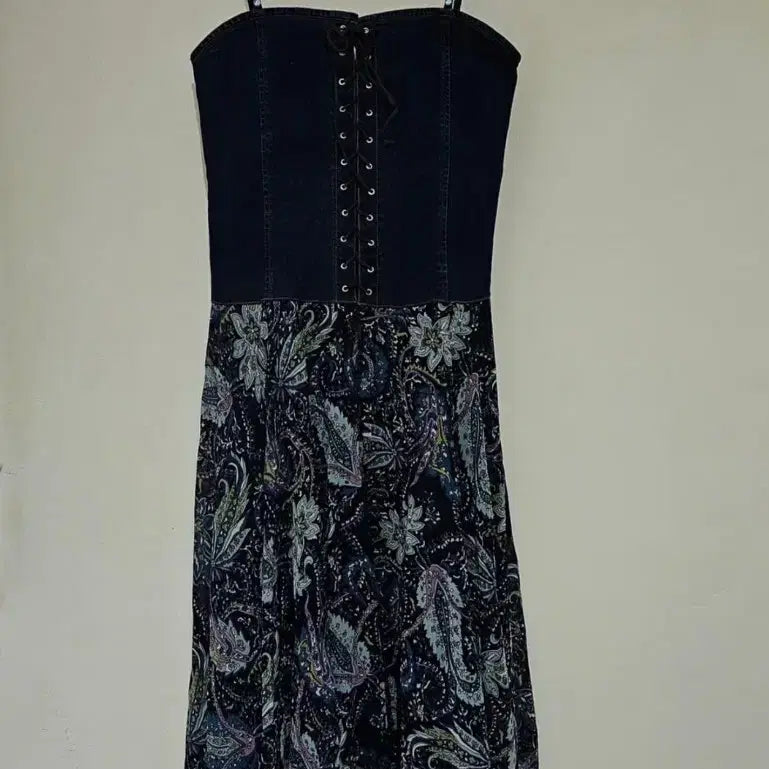 [BUNJANG] AVE 8th Bohemian Paisley Midi Dress Set / 뉴욕 AVE 8th  코트셋 청스판 페어즐리 보헤미안. 스타일 55