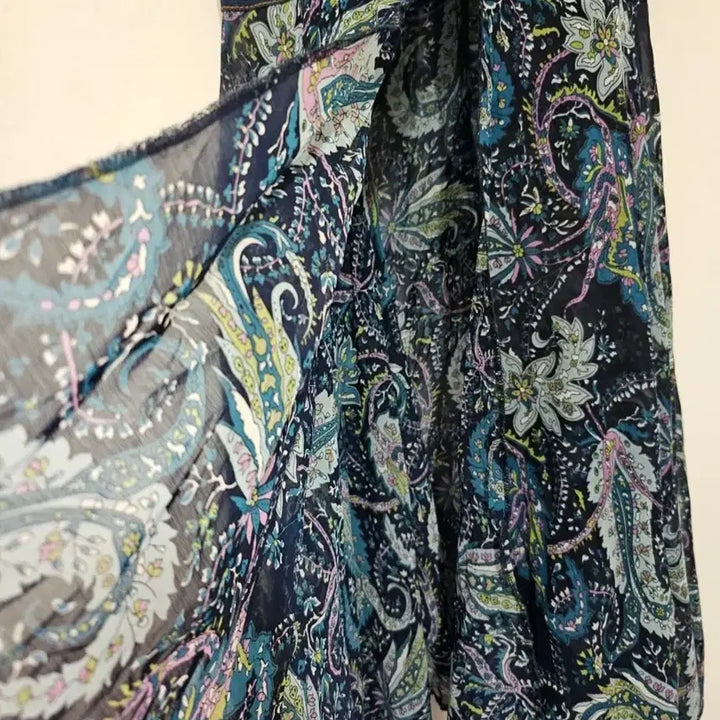 [BUNJANG] AVE 8th Bohemian Paisley Midi Dress Set / 뉴욕 AVE 8th  코트셋 청스판 페어즐리 보헤미안. 스타일 55