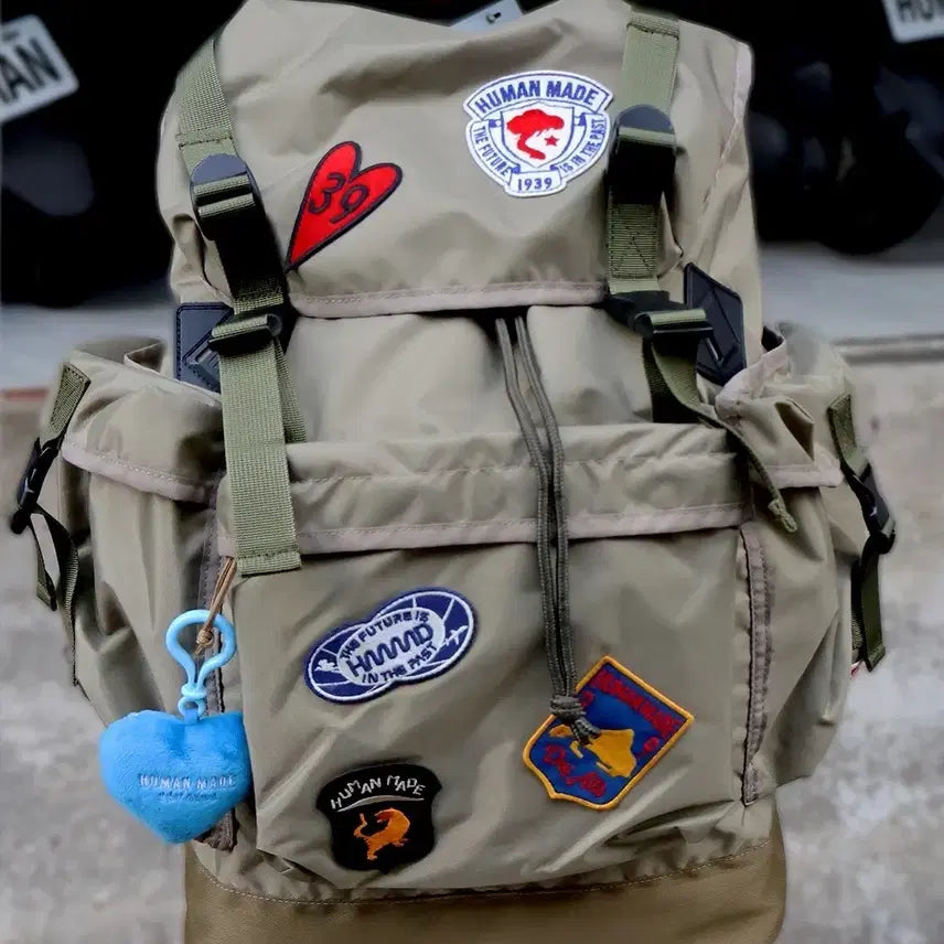 [BUNJANG] Human Made Khaki Casual Backpack / 휴먼메이드 백팩 카키  캐쥬얼