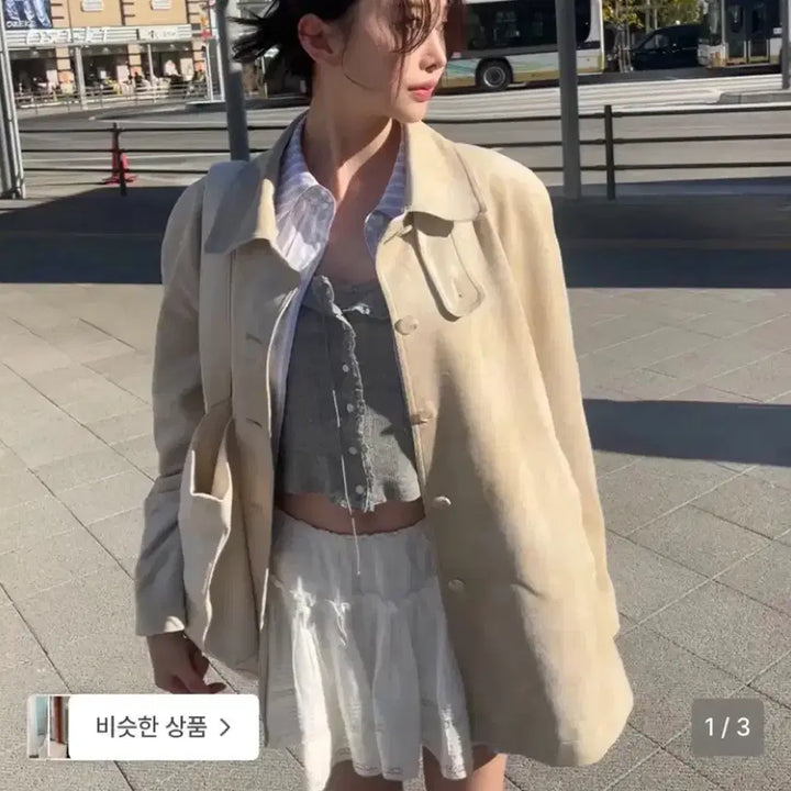 [BUNJANG] The Barnet Reto Suede Half Jacket (Unsealed New) / (미개봉새상품) 더바넷 레토 스웨이드 하프 자켓