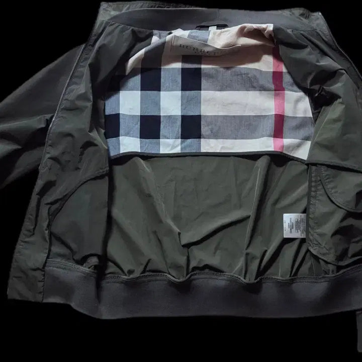[BUNJANG] Burberry Brit Nylon Harrington Bomber Crop Jacket / 버버리 브릿 나일론 해링턴 보머 블루종 크롭 자켓