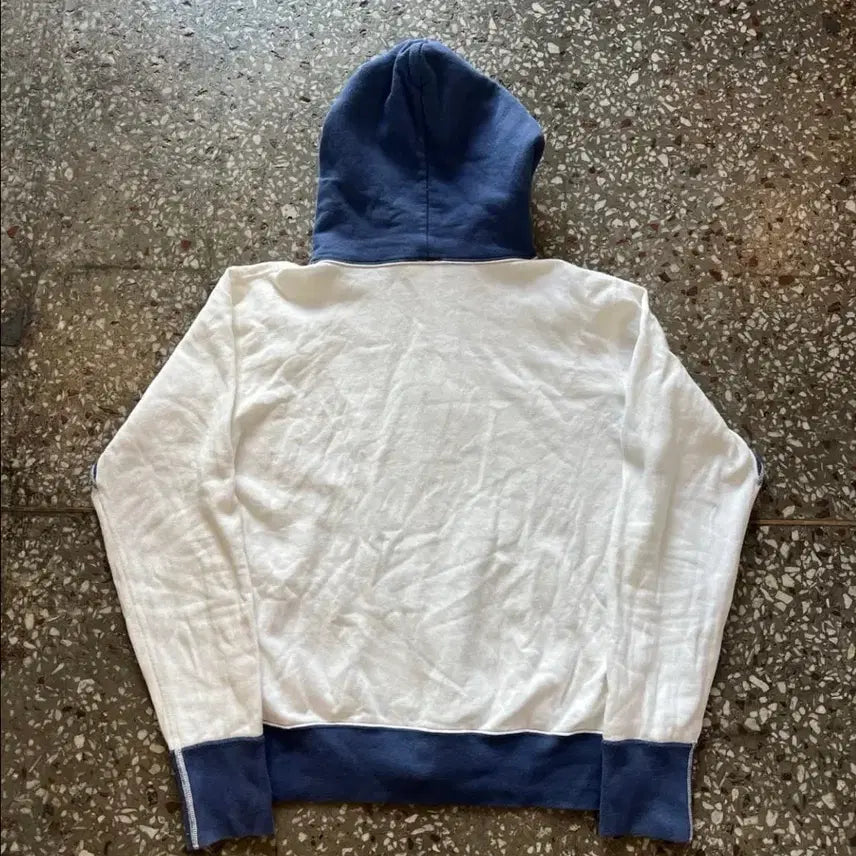 [BUNJANG] Tumoon Two-Tone Sweat Hoodie Zip-up / 투문 투톤배색 스웻후드집업