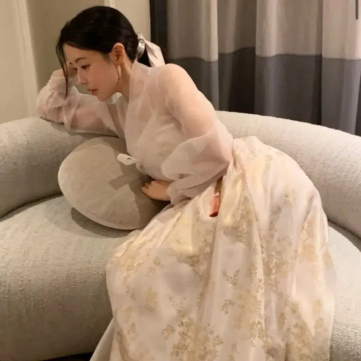 [BUNJANG] Baeksaekji K Dress Jasmine Dress S / 백색지 케이드레스 자스민 드레스 S