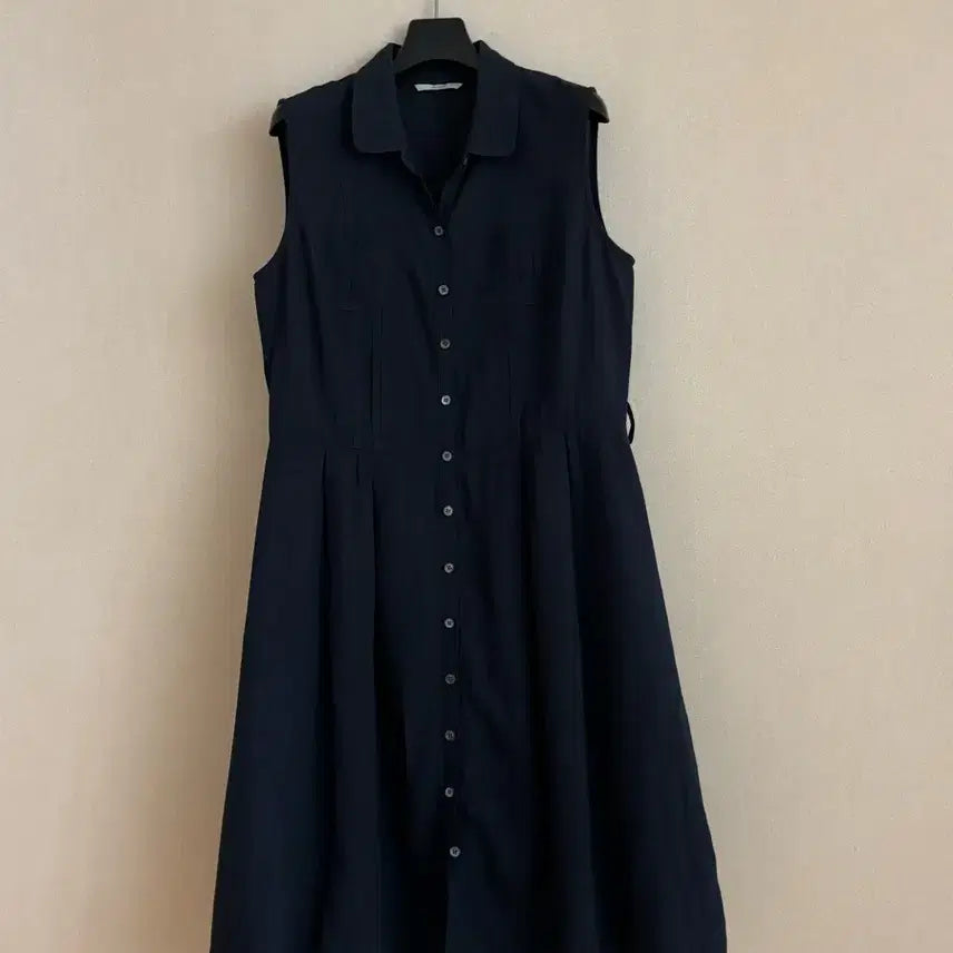 [BUNJANG] BCBG Linen Dress Navy / BCBG 린넨 원피스
