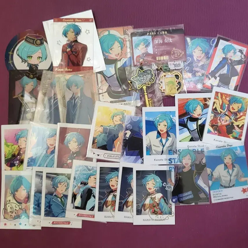 [BUNJANG] Ensemble Stars Shinkai Kanata Bundle Set Goods / 앙상블스타즈 신카이 카나타 굿즈 일괄
