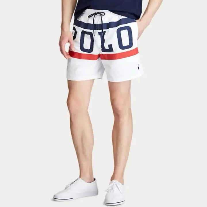 [BUNJANG] Polo Ralph Lauren Big Logo Swim Shorts / [M]폴로 스펠아웃 스윔팬츠