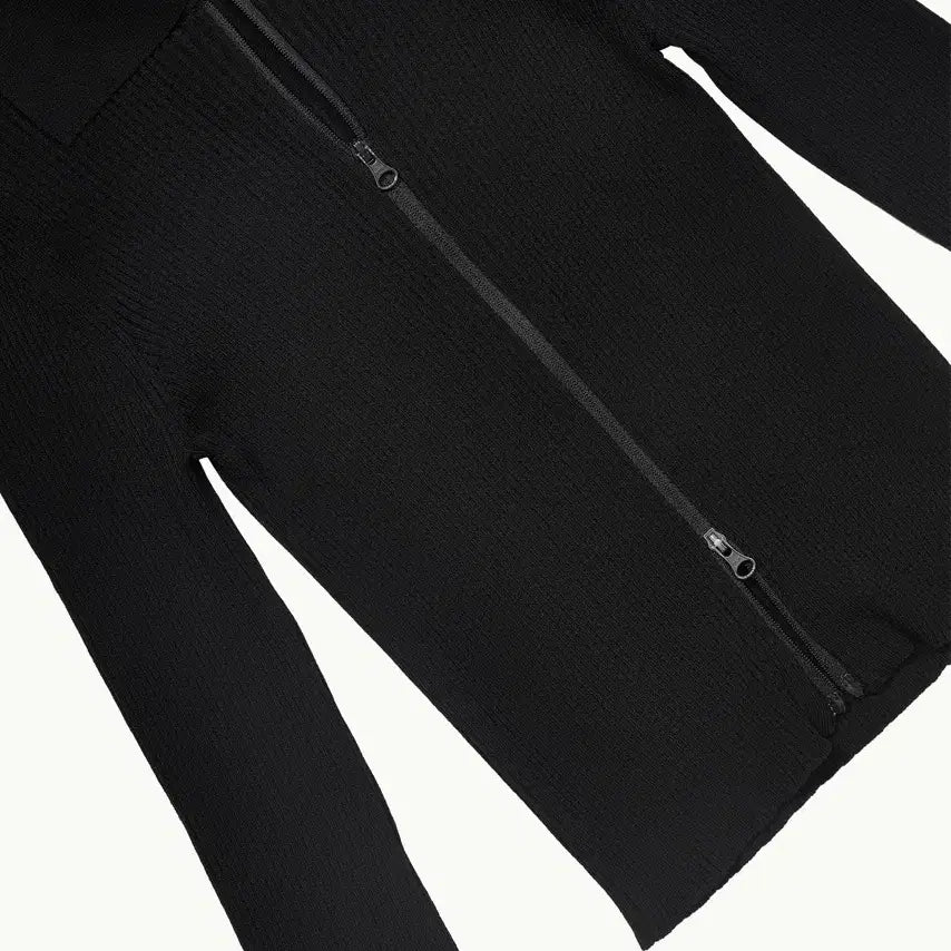 [BUNJANG] Amomento Rib Two-Way Zip-Up Cardigan / 아모멘토 투웨이 집업 가디건