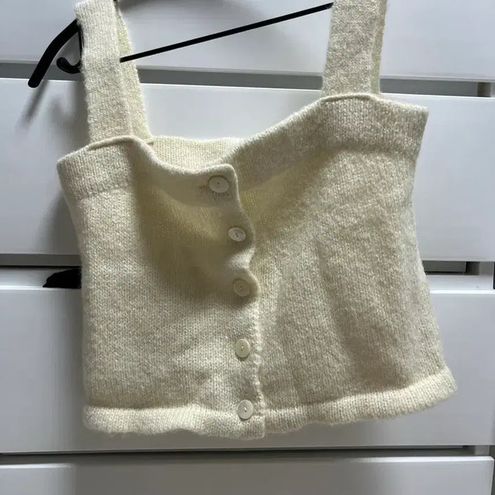 [BUNJANG] Le Vain Knit Bustier Ivory / 르베인 니트 뷔스티에