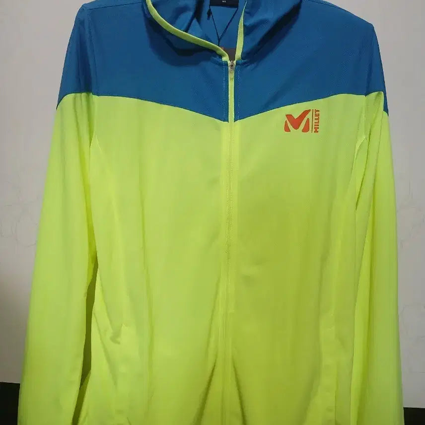 [BUNJANG] Millet Color-Block Windbreaker Jacket 105 / 밀레 바람막이 옐로우/블루 자켓105