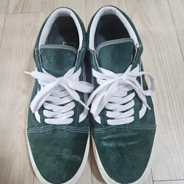 [BUNJANG] Vans Old Skool Suede Deep Green Sneakers / 반스 올드스쿨 스웨이드 딥그린 운동화