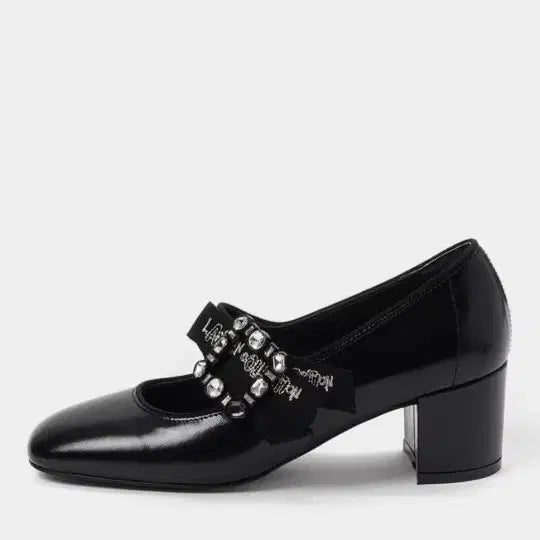 [BUNJANG] Lanvin Jewel Mary Jane Black Shoes - Size 250 / 랑방 LANVIN 보석 메리제인 블랙 구두 250사이즈