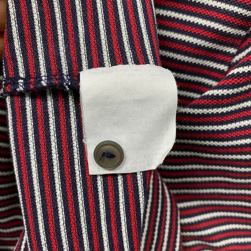 [BUNJANG] Lacoste Striped Pique Polo Shirt / 라코스테 스트라이프 피케 카라티 95