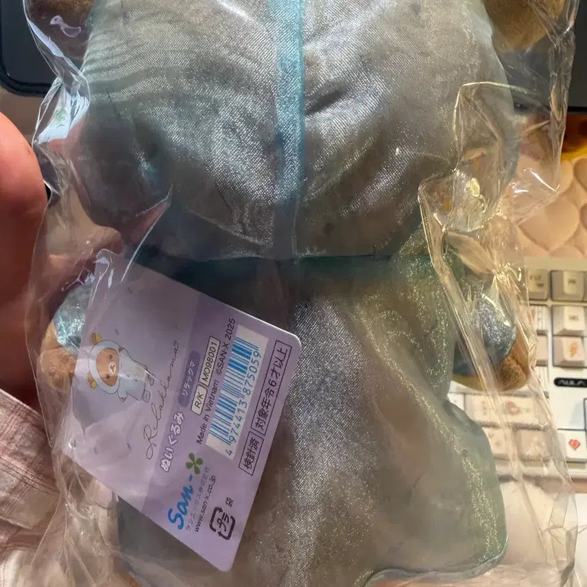 [BUNJANG] Rilakkuma Raincoat Plush Doll / 우비 리락쿠마 인형