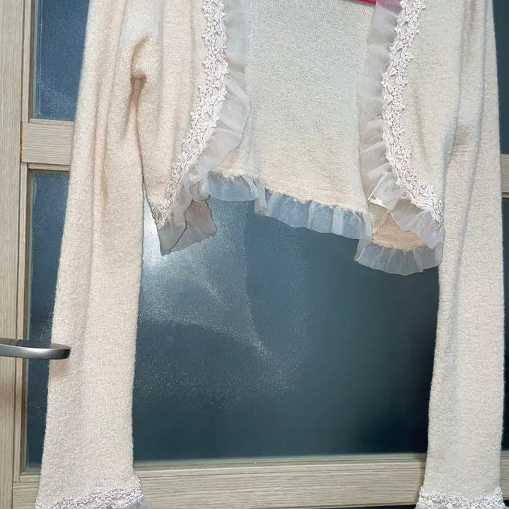 [BUNJANG] Rest roses Lace Bolero Cardigan Fairy / 레스트로즈 레이스 볼레로 가디건 로걀 히메갸루 페어리