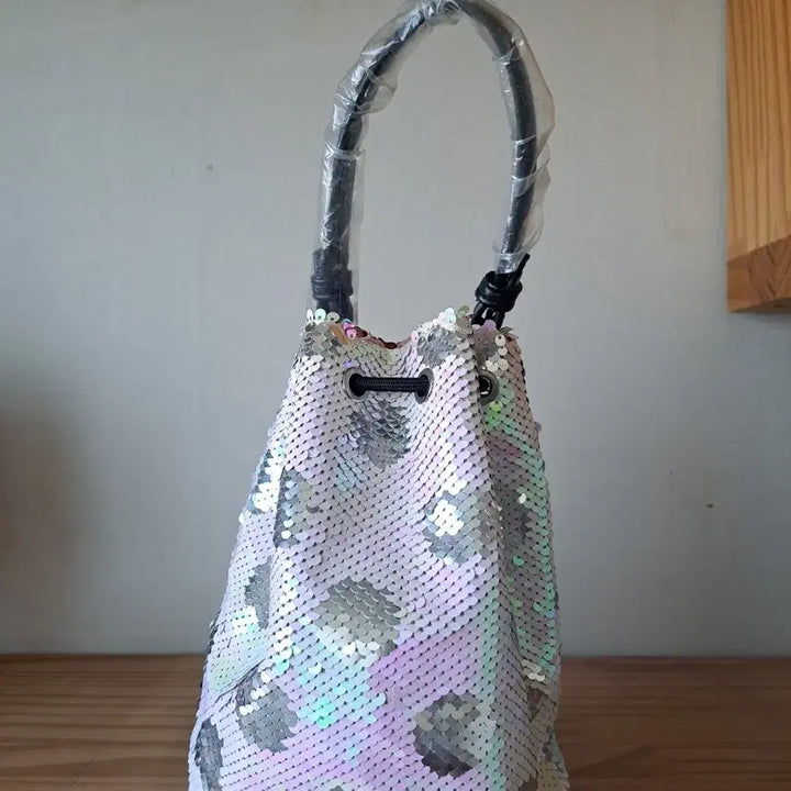 [BUNJANG] Sequin Bucket Tote Bag / 스팽글  버킷백 토트백 새상품