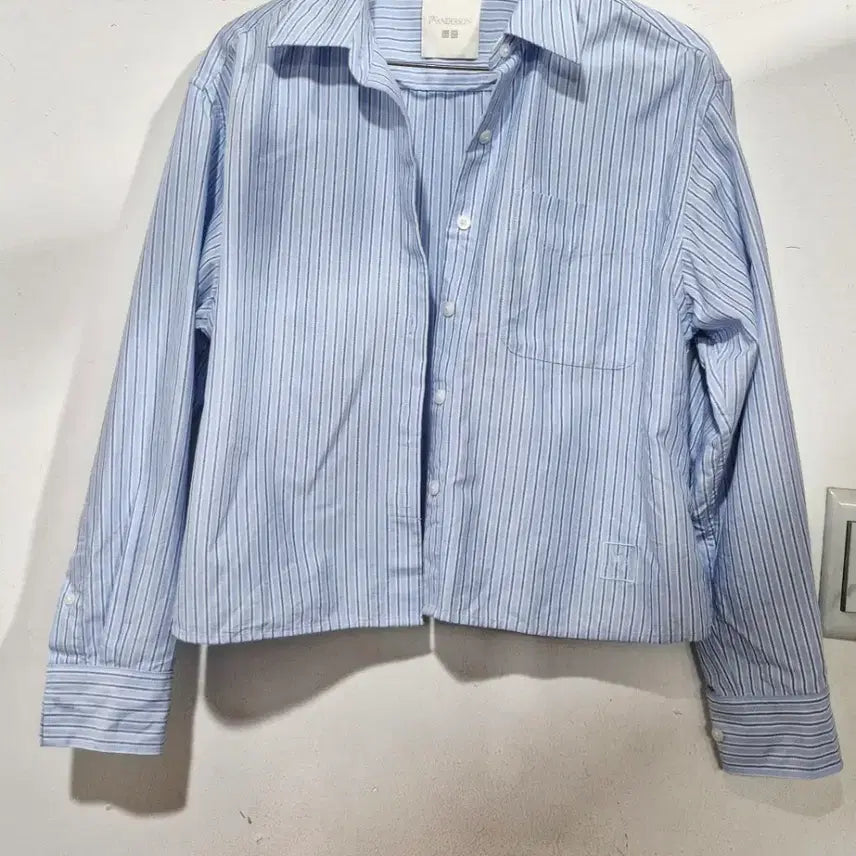 [BUNJANG] Uniqlo JW Anderson Oxford Cropped Shirt / JW 앤더슨 유니클로  옥스포드 크롭 셔츠
