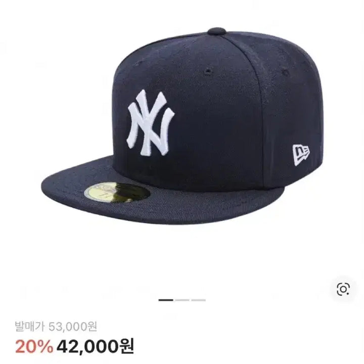 [BUNJANG] 뉴에라 MLB 어센틱 뉴욕 양키스 네이비 58.7cm (738 사이즈) / 뉴에라 MLB 어센틱 뉴욕 양키스 네이비 738 / 58.7cm
