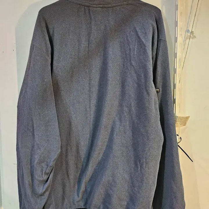 [BUNJANG] Gray Polar Fleece Long Sleeve T-Shirt / <만원빈티지>그레이 폴라플리스 긴팔티