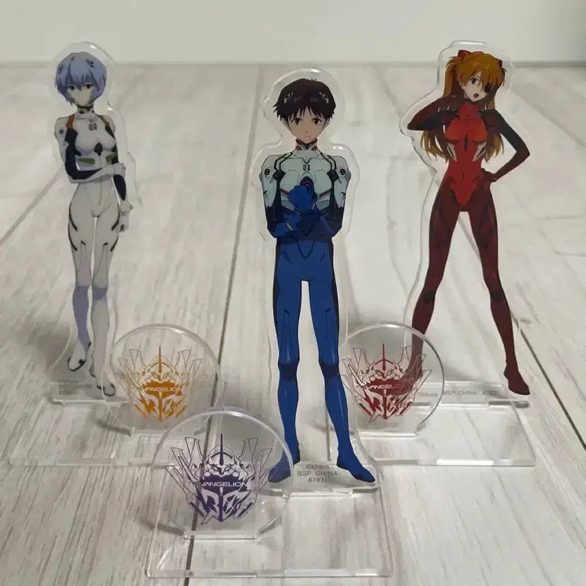 [BUNJANG] Evangelion Ichiban Kuji Acrylic Stand Set / 에반게리온 제일복권 야마토작전 f상 아크릴 스탠드 신지, 레이, 아스카