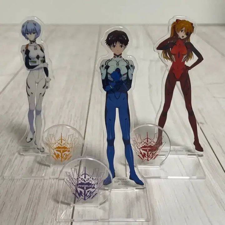 [BUNJANG] Evangelion Ichiban Kuji Acrylic Stand Set / 에반게리온 제일복권 야마토작전 f상 아크릴 스탠드 신지, 레이, 아스카