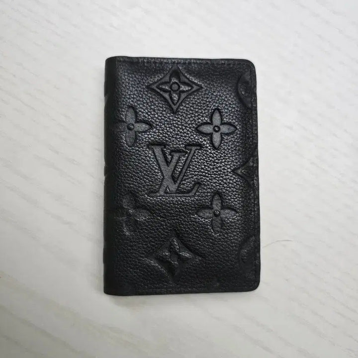 [BUNJANG] Louis Vuitton Black Embossed Card Holder / 루이비통 블랙 엠보 카드지갑 명함지갑