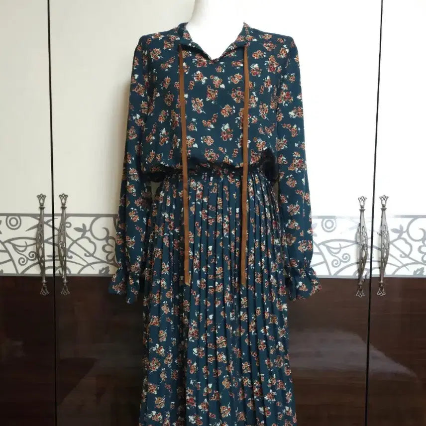 [BUNJANG] Pleated Dress Floral Print / 플리츠  원피스