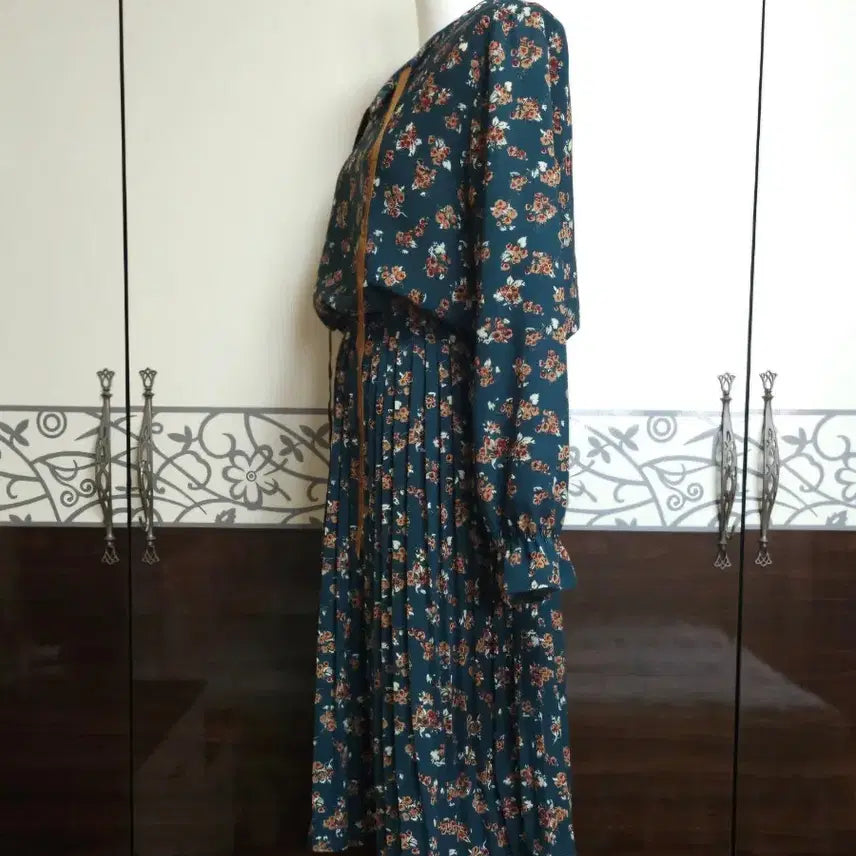 [BUNJANG] Pleated Dress Floral Print / 플리츠  원피스
