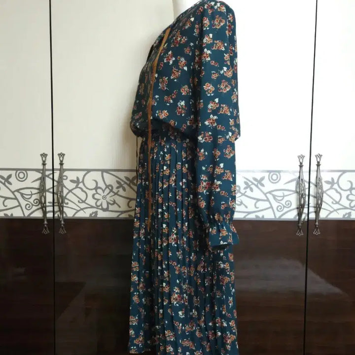 [BUNJANG] Pleated Dress Floral Print / 플리츠  원피스