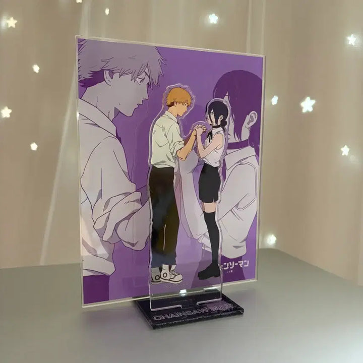 [BUNJANG] Chainsaw Man Denji &amp; Reze Diorama Pop Acrylic Stand / 체인소맨 디오라마 팝 덴지 레제 빅 아크릴