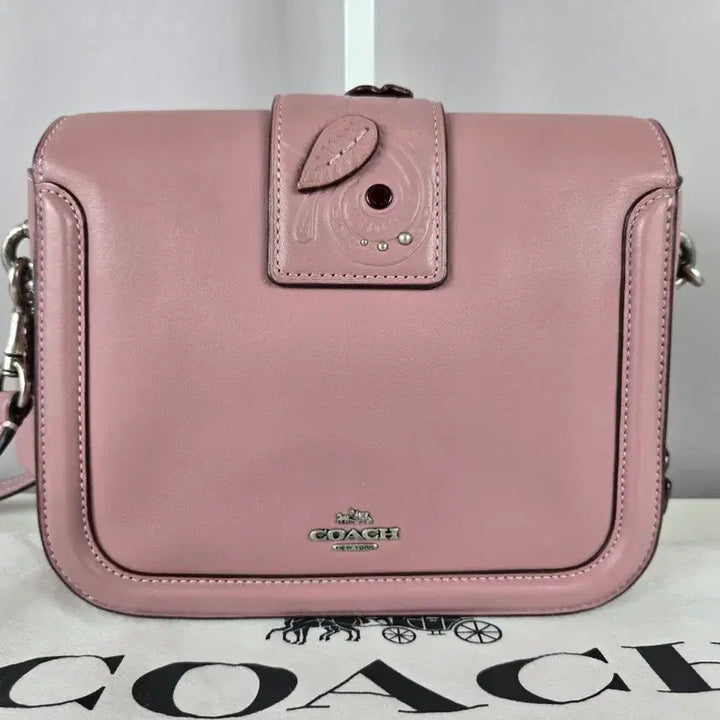 [BUNJANG] COACH 코치 플라워 꽃 가죽 크로스백 가방 정품 핑크 / COACH 코치 플라워 꽃 가죽 크로스백 가방 정품 핑크