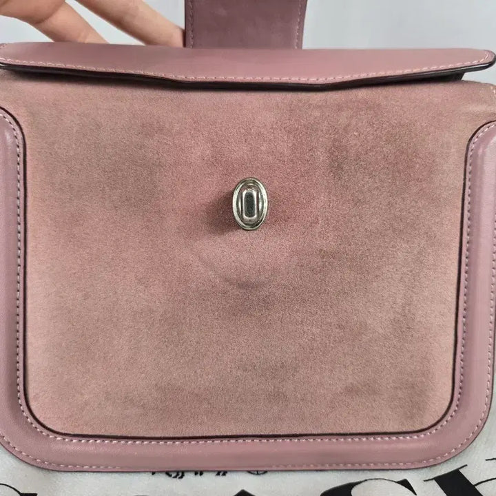 [BUNJANG] COACH 코치 플라워 꽃 가죽 크로스백 가방 정품 핑크 / COACH 코치 플라워 꽃 가죽 크로스백 가방 정품 핑크