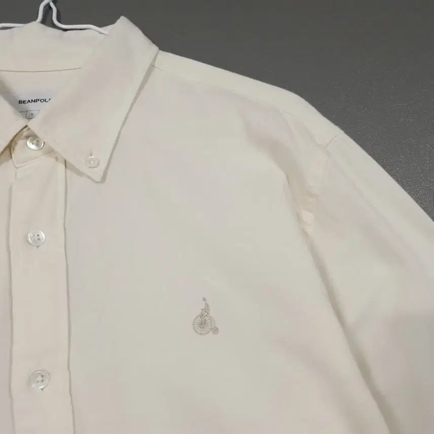 [BUNJANG] Beanpole 24SS Easy Care Cotton Blend Solid Shirt Ivory / 105) 빈폴 신형 24ss 이지케어 코튼 블렌드 솔리드 셔츠 아이보리