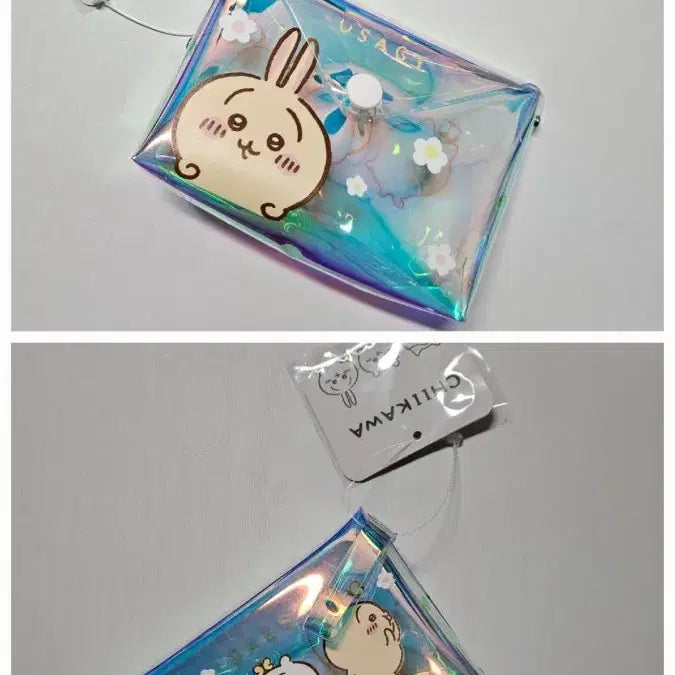 [BUNJANG] Monchichi Usagi Hologram Pouch Wallet (New) / (새상품) 정품 먼작귀 홀로그램 우사기 파우치 지갑