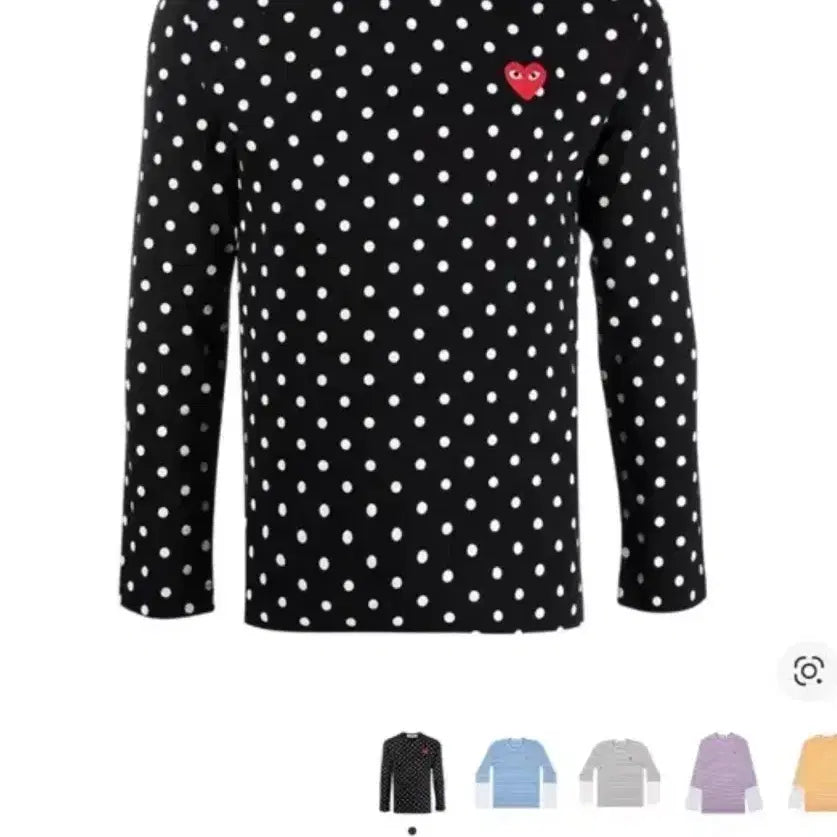 [BUNJANG] Comme des Garçons Red Heart Long Sleeve T-shirt / 꼼데가르송 레드하트 롱슬리브
