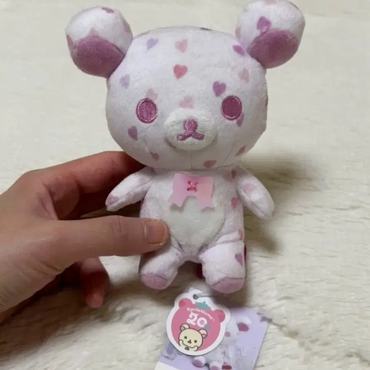 [BUNJANG] Korilakkuma 20th Anniversary Heart Pink Plush Doll / (정품/한정판)코리락쿠마 인형 20주년 하트 핑크 리락쿠마/당일배송!!