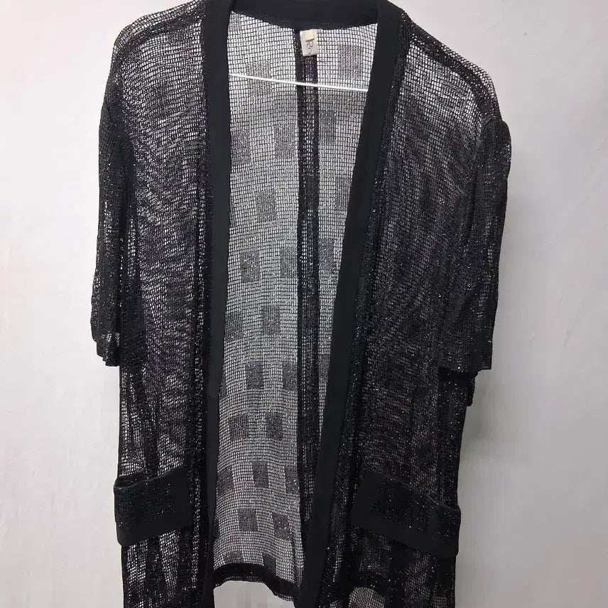 [BUNJANG] Black Sheer Shirred Long Sleeve Blouse / 블랙 시스루 셔링 긴팔 블라우스66 외 망사 상의 88 개당