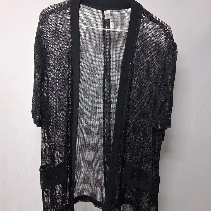 [BUNJANG] Black Sheer Shirred Long Sleeve Blouse / 블랙 시스루 셔링 긴팔 블라우스66 외 망사 상의 88 개당