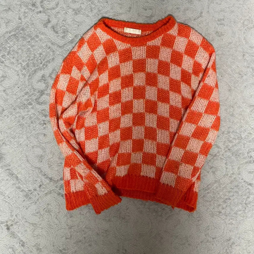 [BUNJANG] Chindown Orange Knit M / 친다운 오렌지 니트 M