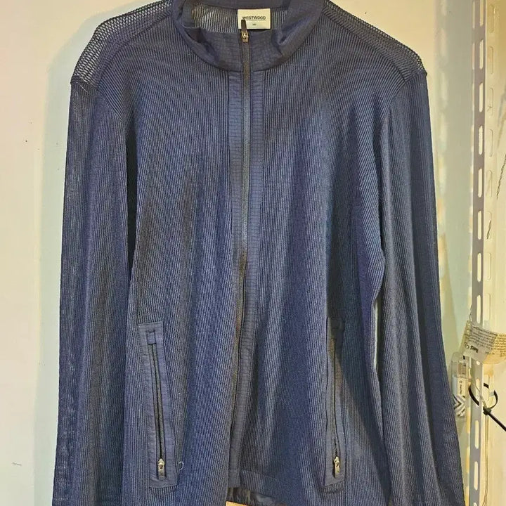 [BUNJANG] Westwood Navy Zip-Up Shirt Jacket / <만원빈티지>웨스트우드 네이비 집업 셔츠형 자켓