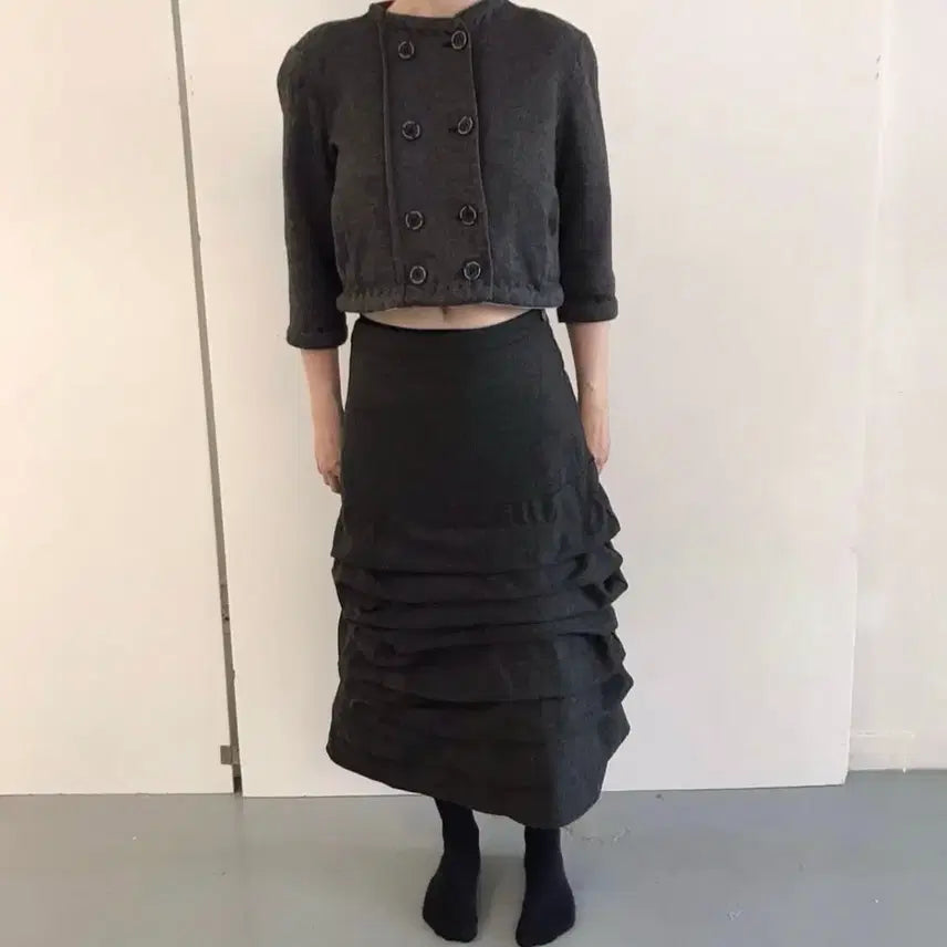 [BUNJANG] Piled Wool Skirt / 에옹쓰 piled wool skirt
