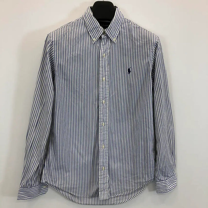 [BUNJANG] Polo Ralph Lauren Blue Striped Shirt Size S / 폴로 랄프로렌 블루 스트라이프셔츠 S