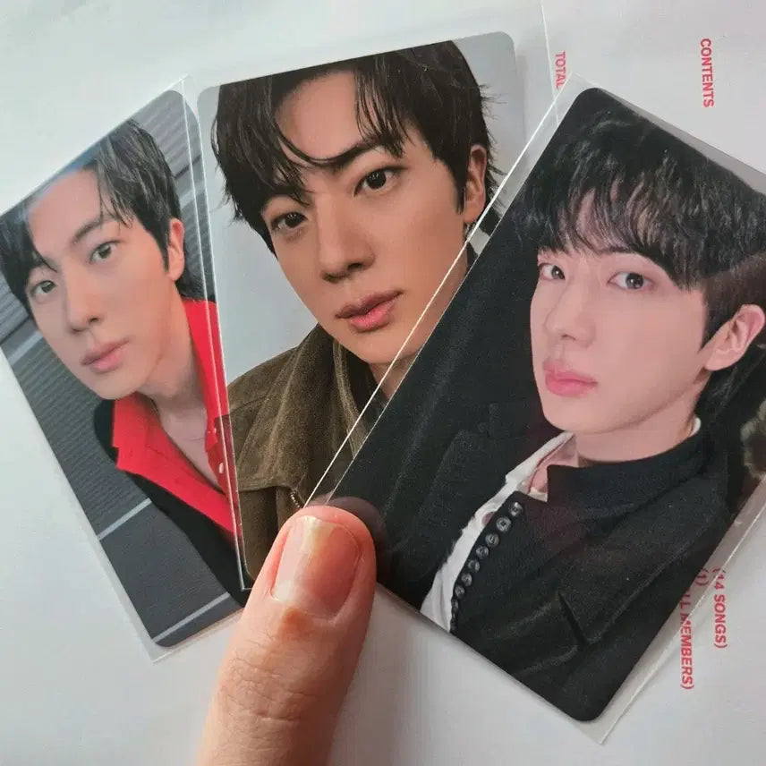 [BUNJANG] BTS Jin Photocard Bundle Set / 방탄소년단 bts 진 jin 포토카드 3장 위버스 뮤직코리아 위드뮤
