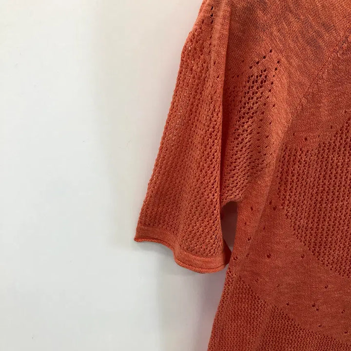[BUNJANG] Thursday Island Linen Crochet Short Sleeve Top / 써스데이아일랜드 린넨 크로셰반팔 85